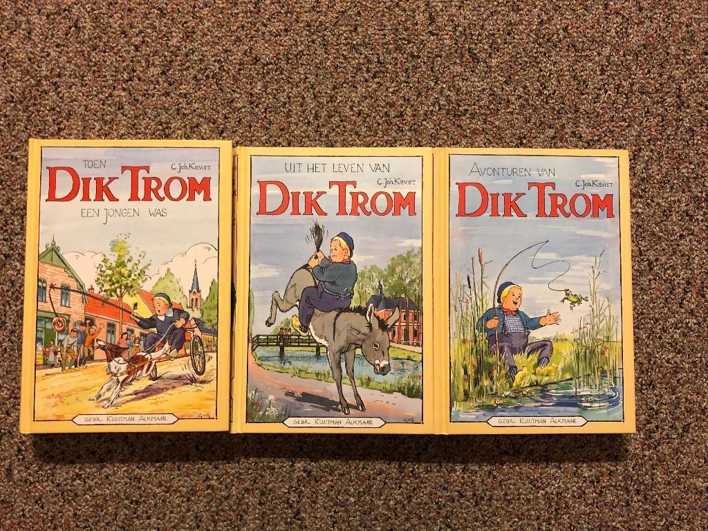 3 boeken Dik Trom met harde kaft voor € 7,50 - in nieuwstaat, Ophalen of Verzenden, Zo goed als nieuw, Fictie algemeen