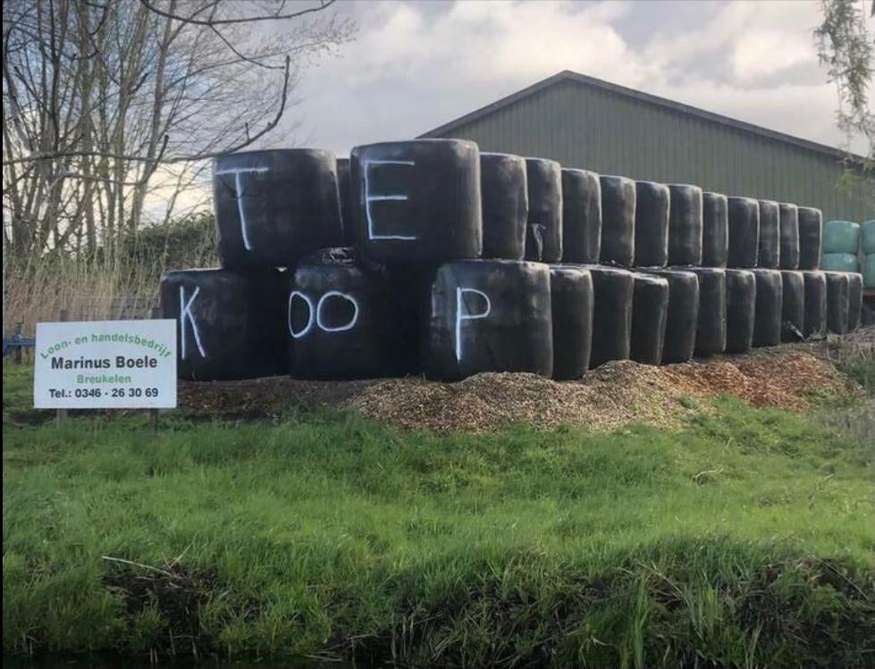 Te koop: Ronde voordroog grasbalen, Zakelijke goederen, Agrarisch | Veevoer, Ophalen