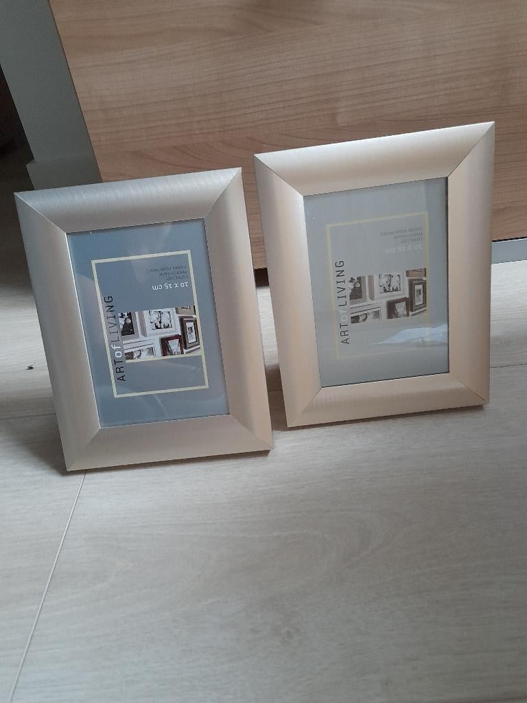 RVS fotolijstjes 10x15, Ophalen of Verzenden