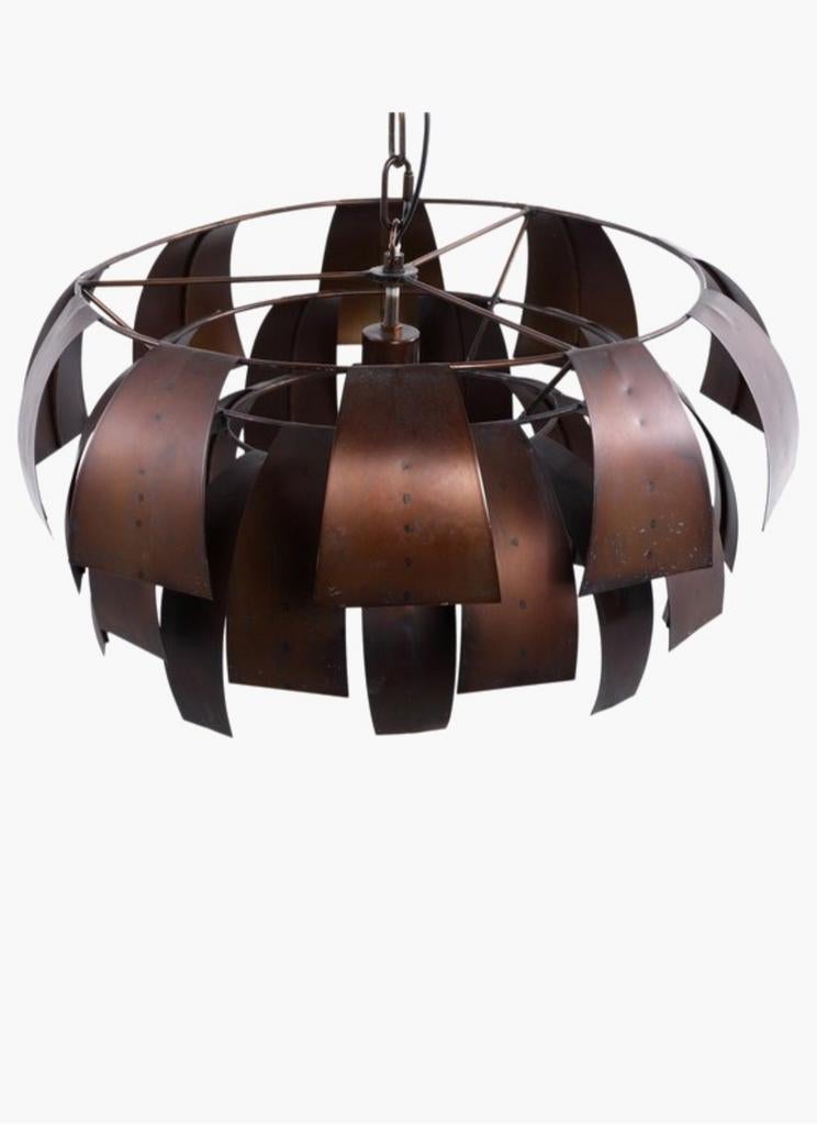 PTMD Hanglamp Koper, Huis en Inrichting, Lampen | Hanglampen, Nieuw, Ophalen of Verzenden, Metaal, Minder dan 50 cm