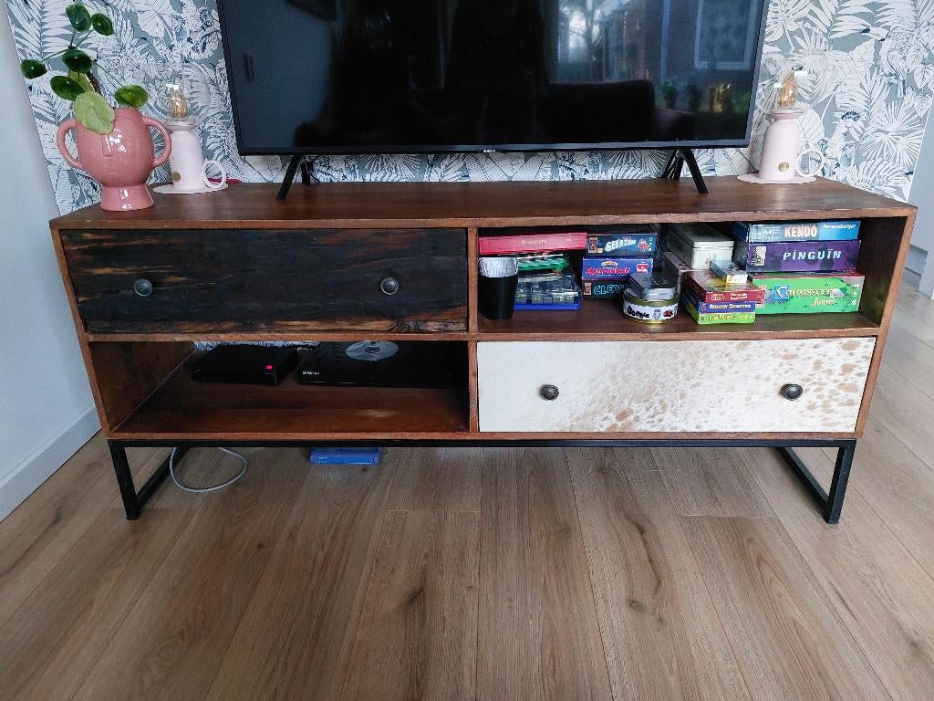 Mooi TV meubel, Huis en Inrichting, Kasten | Televisiemeubels, Ophalen, 100 tot 150 cm, Zo goed als nieuw, Minder dan 100 cm