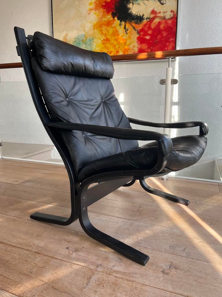 Siesta fauteuil van Ingmar Relling voor Westnofa, jaren 70, Ophalen, Gebruikt, 50 tot 75 cm, Leer