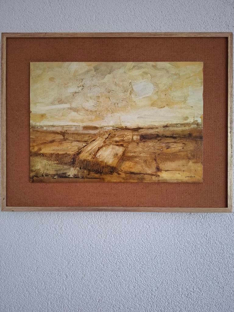 Joop Smits Olieverfschilderij op Paneel, Antiek en Kunst, Kunst | Schilderijen | Klassiek, Ophalen of Verzenden
