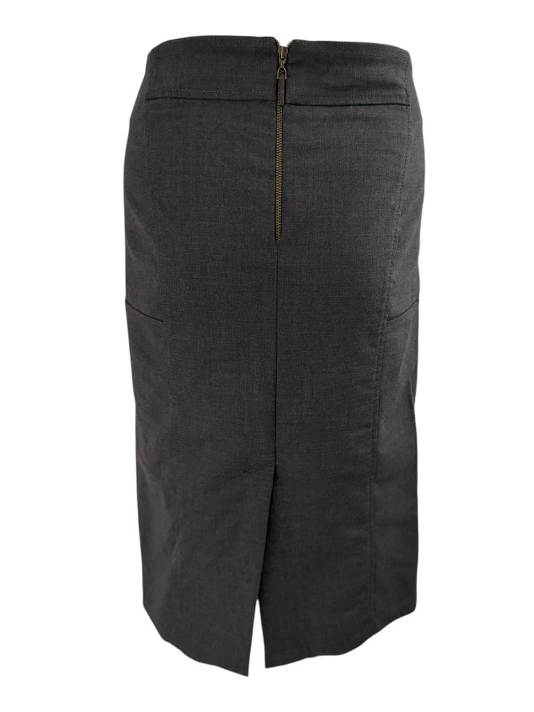 Brunello Cucinelli rok L, Maat 38/40 (M), Ophalen of Verzenden, Zo goed als nieuw, Grijs