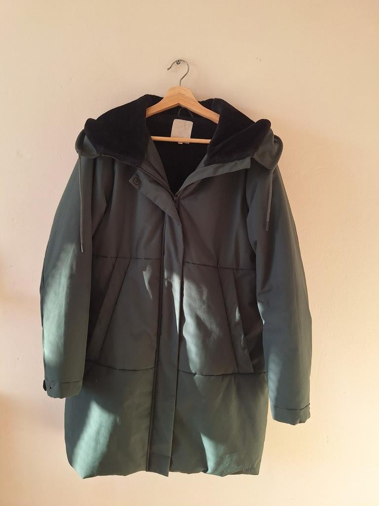Groene Elvine winterjas - Stijlvol en warm!, Ophalen, Elvine, Maat 42/44 (L), Zo goed als nieuw