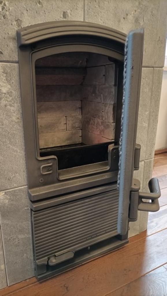 Tulikivi TU 500 speksteenkachel speksteen kachel, Huis en Inrichting, Ophalen, Gebruikt, Houtkachel, Vrijstaand