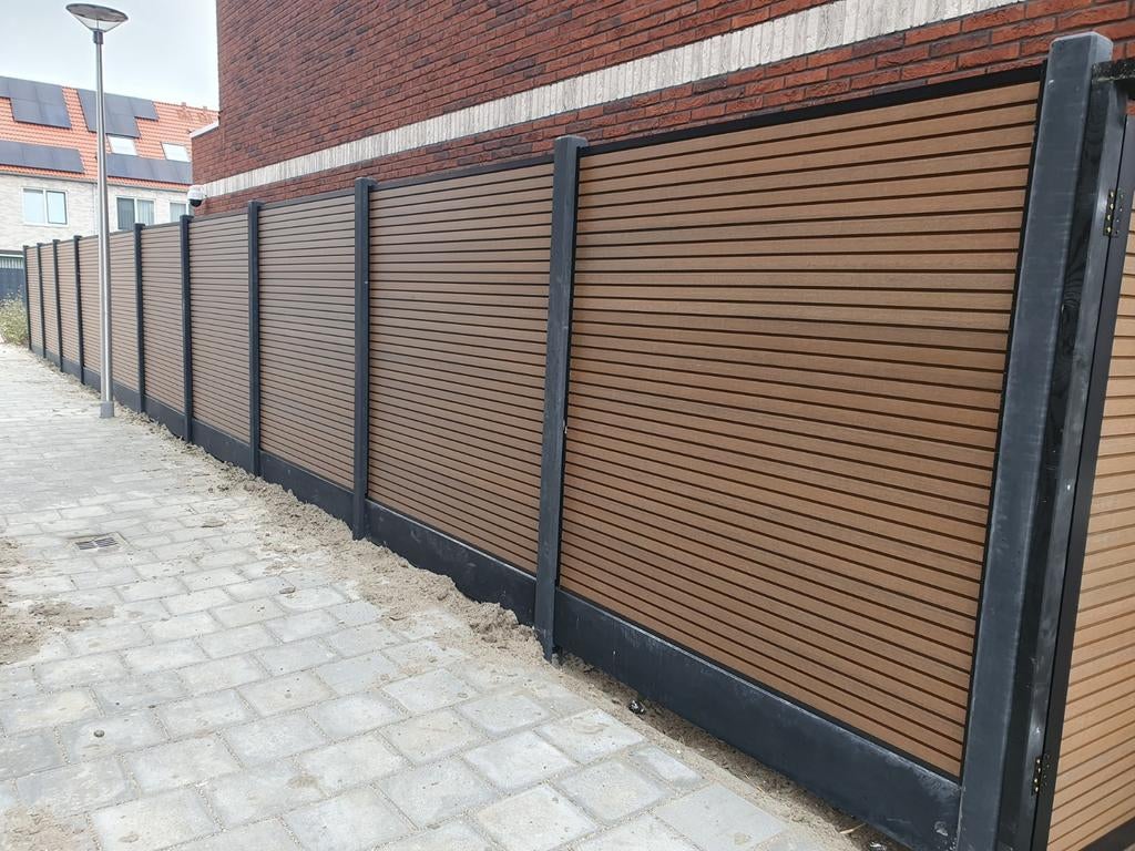 ACTIE!! Composiet-beton schutting €190,- p.m., Tuin en Terras, 1 tot 2 meter, Minder dan 3 meter, Nieuw, Ophalen of Verzenden