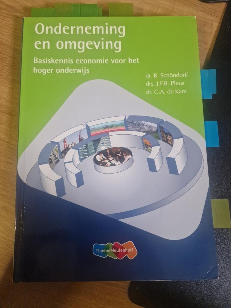 Onderneming en omgeving - Basisboek economie HBO, Boeken, Studieboeken en Cursussen, R. Schöndorff, J.F.B. Pleus, C.A. de Kam