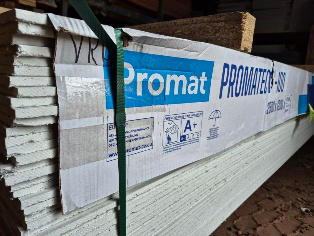 10mm dik Promatect plaat 120x250cm brandwerende plaat, Ophalen, Overige materialen, Nieuw, Promatect