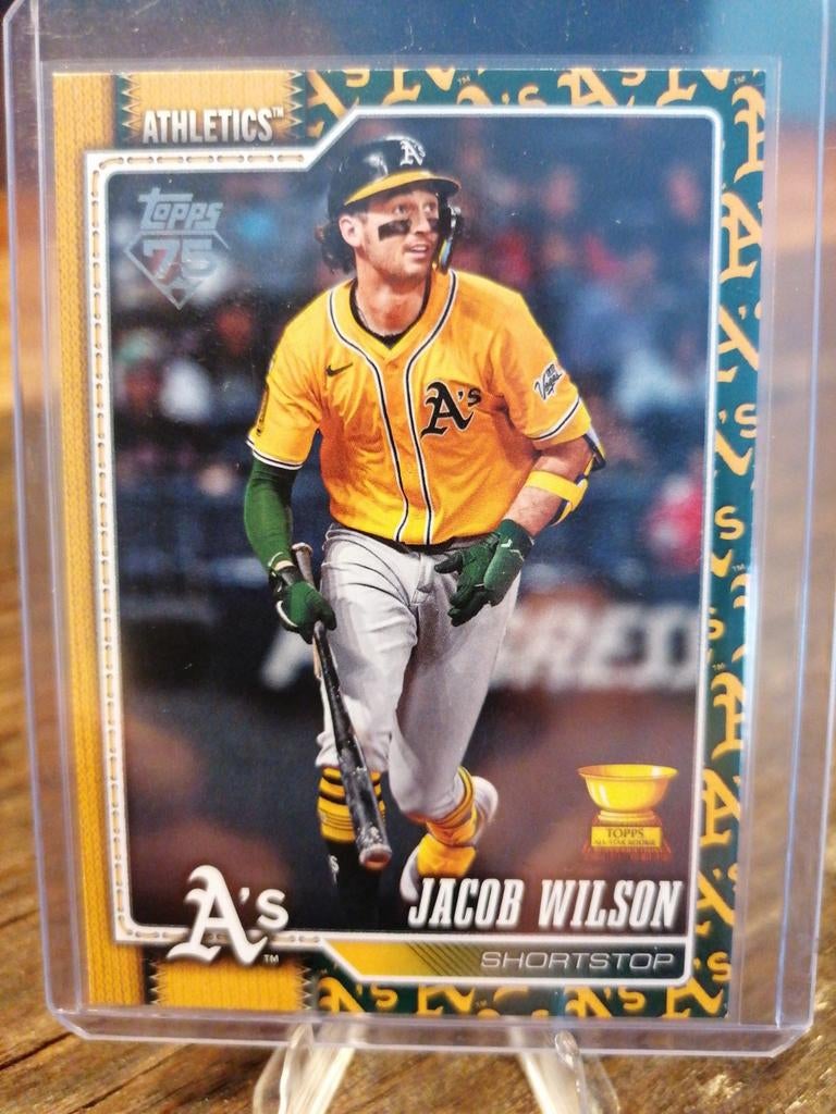 Topps Jacob Wilson Honkbal Spelerskaart - Athletics, Ophalen of Verzenden, Zo goed als nieuw, Overige sporten, Spelerskaart