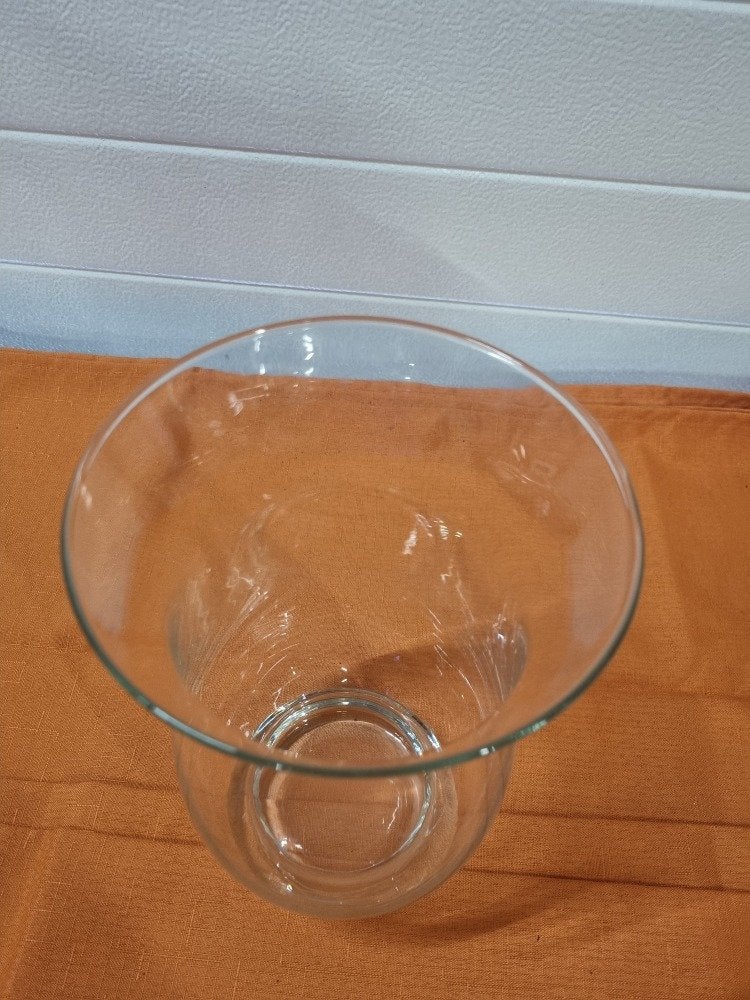 bloemvaas stolpmodel glas helder, Ophalen of Verzenden