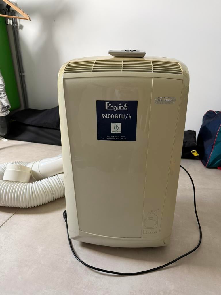 Mobiele airco van Delonghi, Witgoed en Apparatuur, Airco's, Ophalen, Gebruikt, Minder dan 60 m³, 3 snelheden of meer