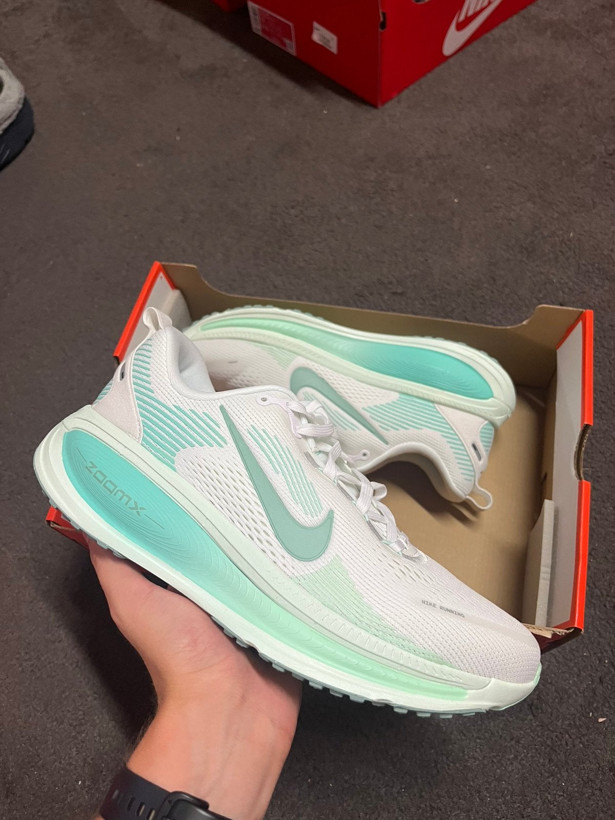 Nike Vomero 18 Wit Turquoise - Maat 40.5, Nieuw, M, Ophalen of Verzenden, M