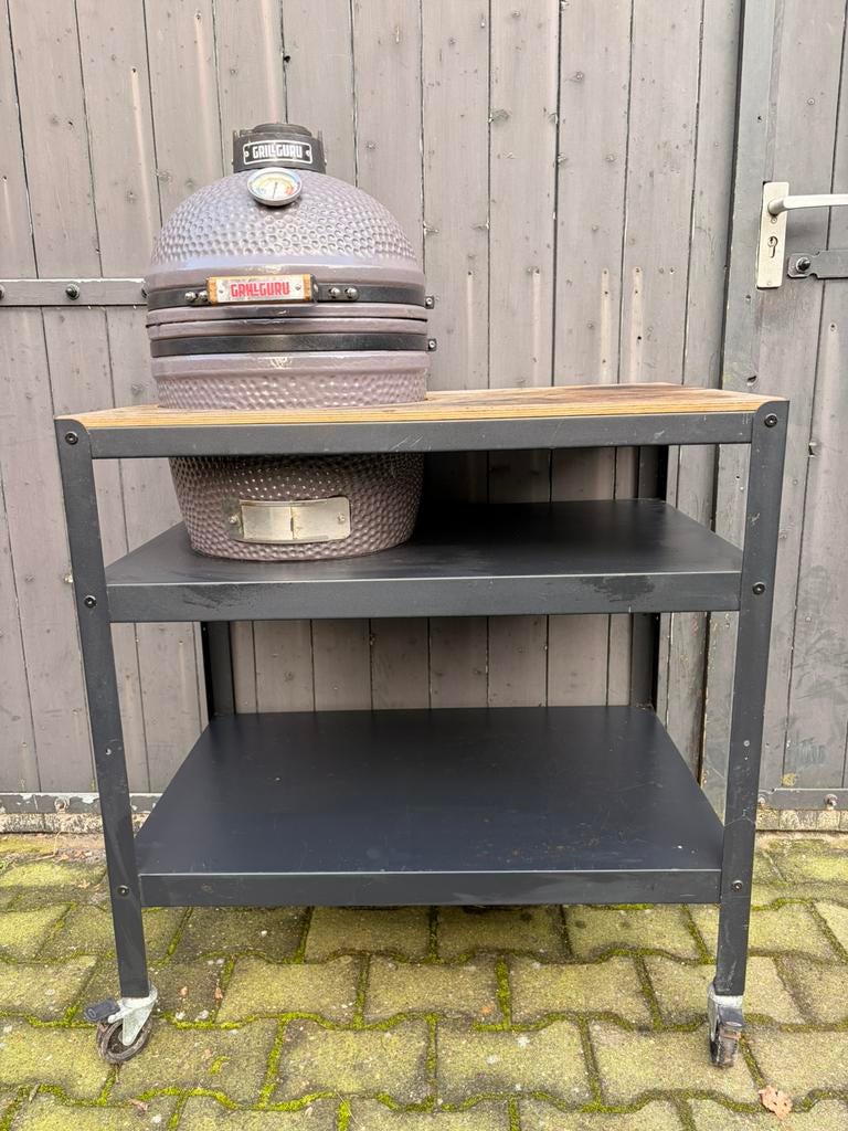 Grill Guru Compact met Trolley & Standaard, Tuin en Terras, Ophalen, Gebruikt