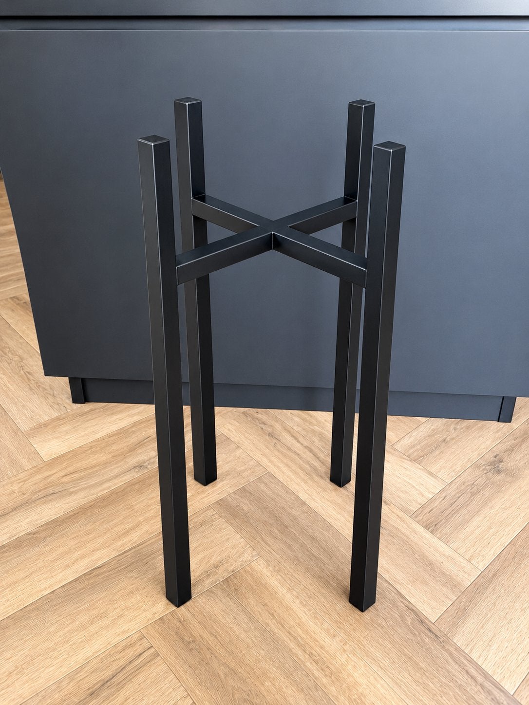 Mica Decorations plantenstandaard Ascot XL zwart 71 cm, Ophalen, Zwart, Zo goed als nieuw, Metaal