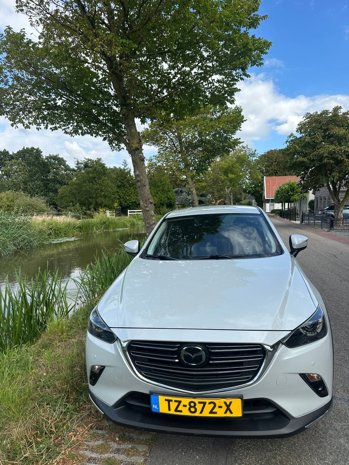 Mazda CX-3 2.0 Skyactiv-g 120pk 2018 Wit, Auto's, Mazda, 1998 cc, 15 km/l, 625 kg, Zwart