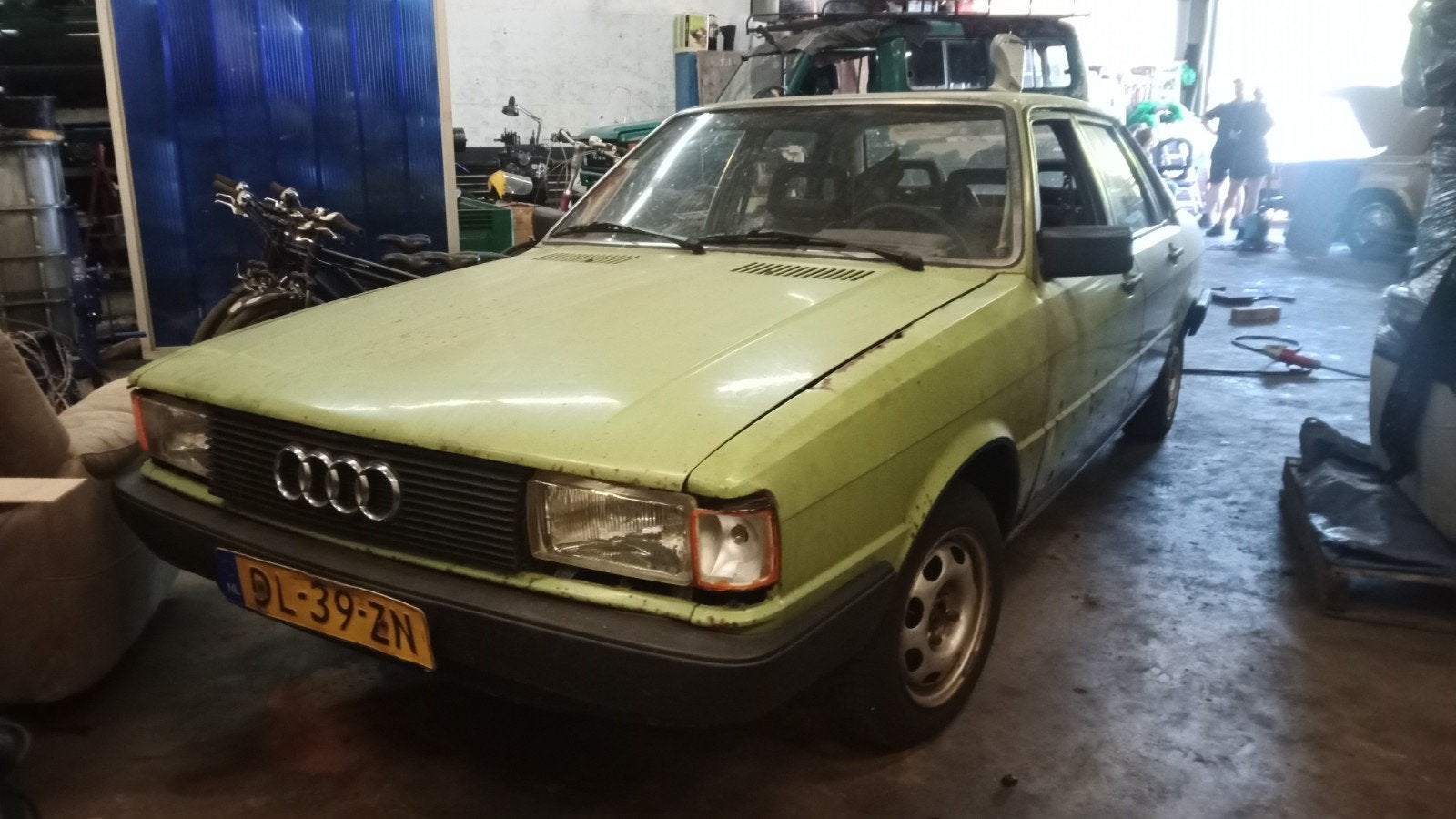 Audi 80 1.6 LS 1979 Groen, Auto's, Voorwielaandrijving, 4 cilinders, Origineel Nederlands, Handgeschakeld
