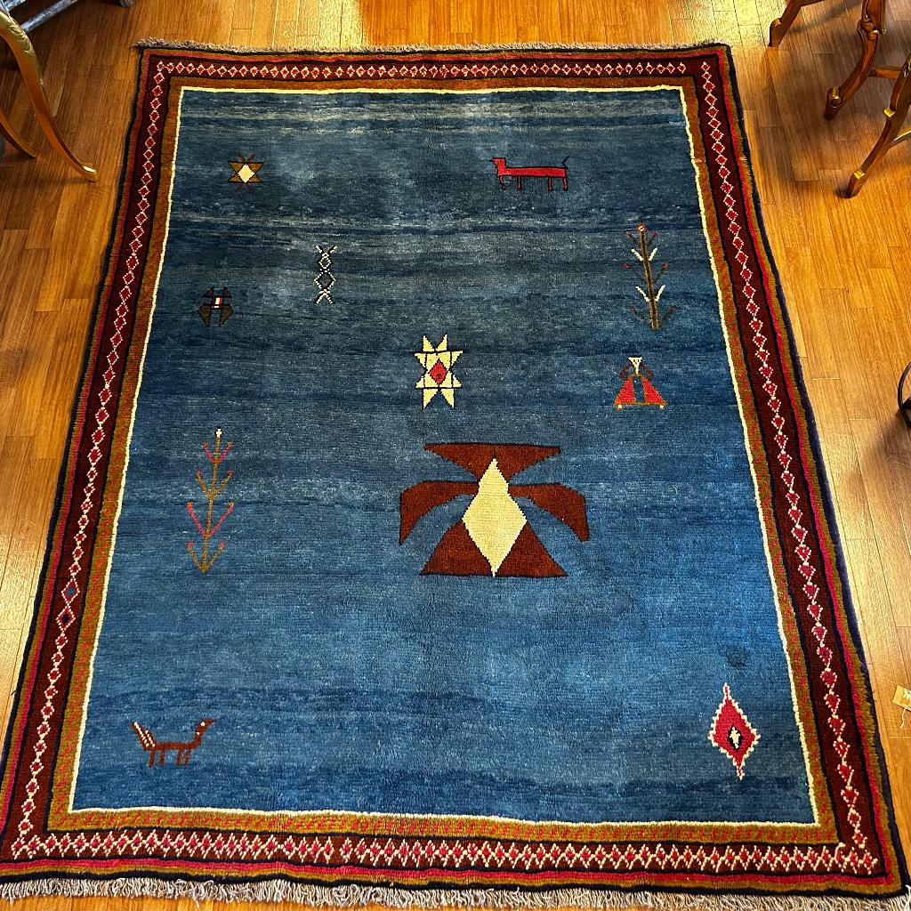 Trendy origineel Gabbeh tapijt - 275 x 210 cm – Vloerkleed, Huis en Inrichting, Stoffering | Tapijten en Kleden, TTM Wonen, Meubels – (Perzische) Tapijten en Woonaccessoires