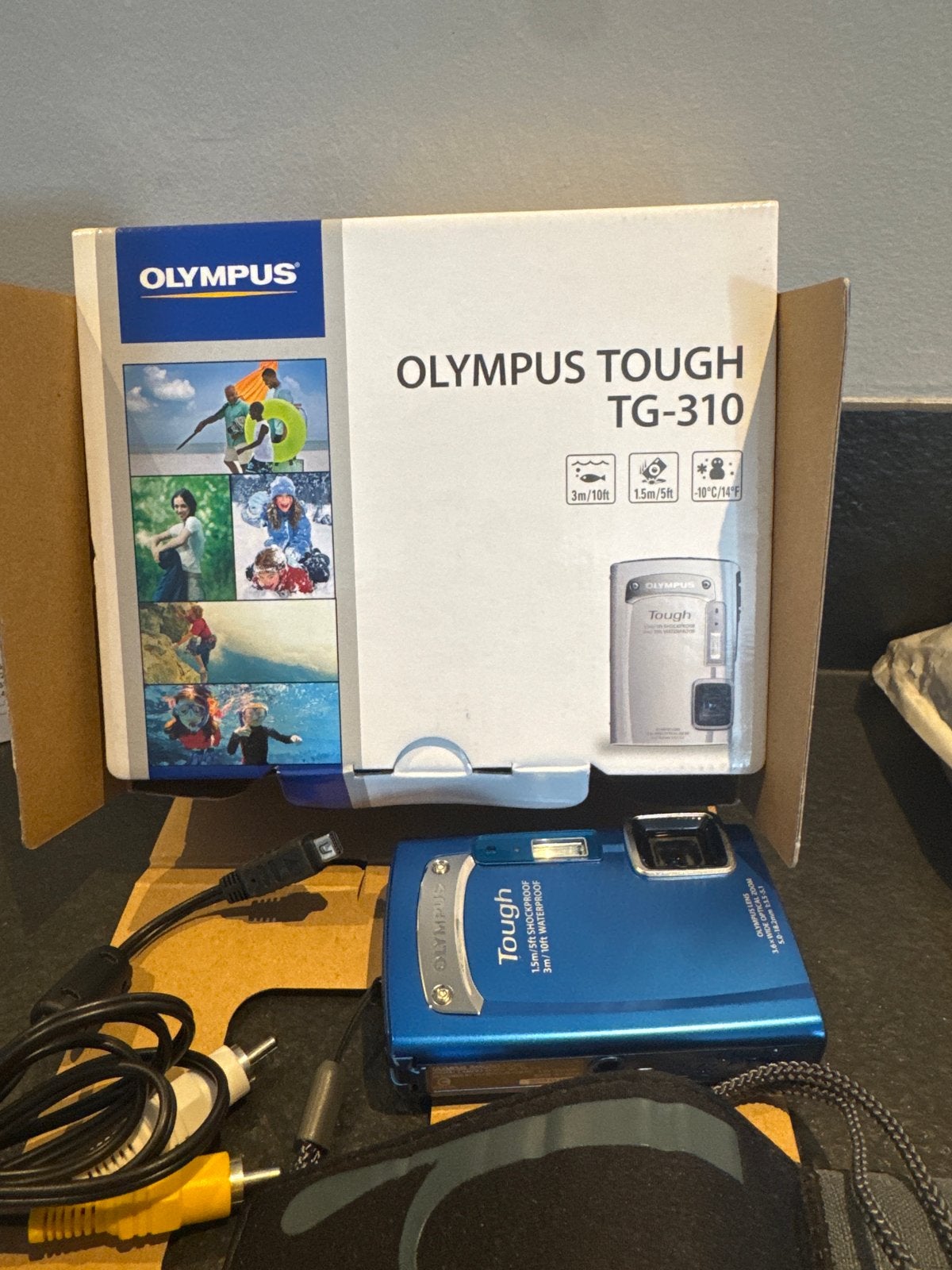 Olympus Tough TG-310 Compactcamera - Waterdicht & Schokbeste, Audio, Tv en Foto, Fotocamera's Digitaal, Beeldstabilisatie, Ophalen of Verzenden