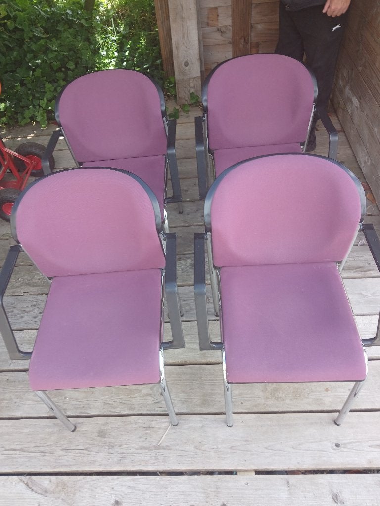 4x solide Kembo stoelen. Zie foto,s, Ophalen of Verzenden, Gebruikt, Vier