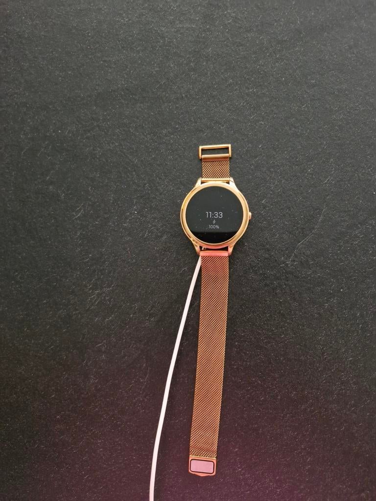roségouden smartwatch is de Fossil Gen 5E Display FTW6068., Ophalen, Fossil, Zo goed als nieuw, Android