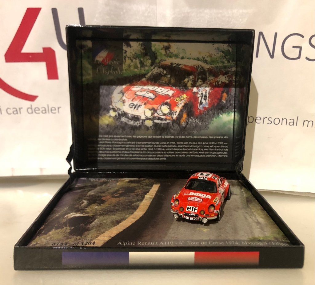 Trofeu 1:43 Alpine A110 4e Tour de Corse 1974 Manzagol, Ophalen of Verzenden, Nieuw, Auto, Overige merken