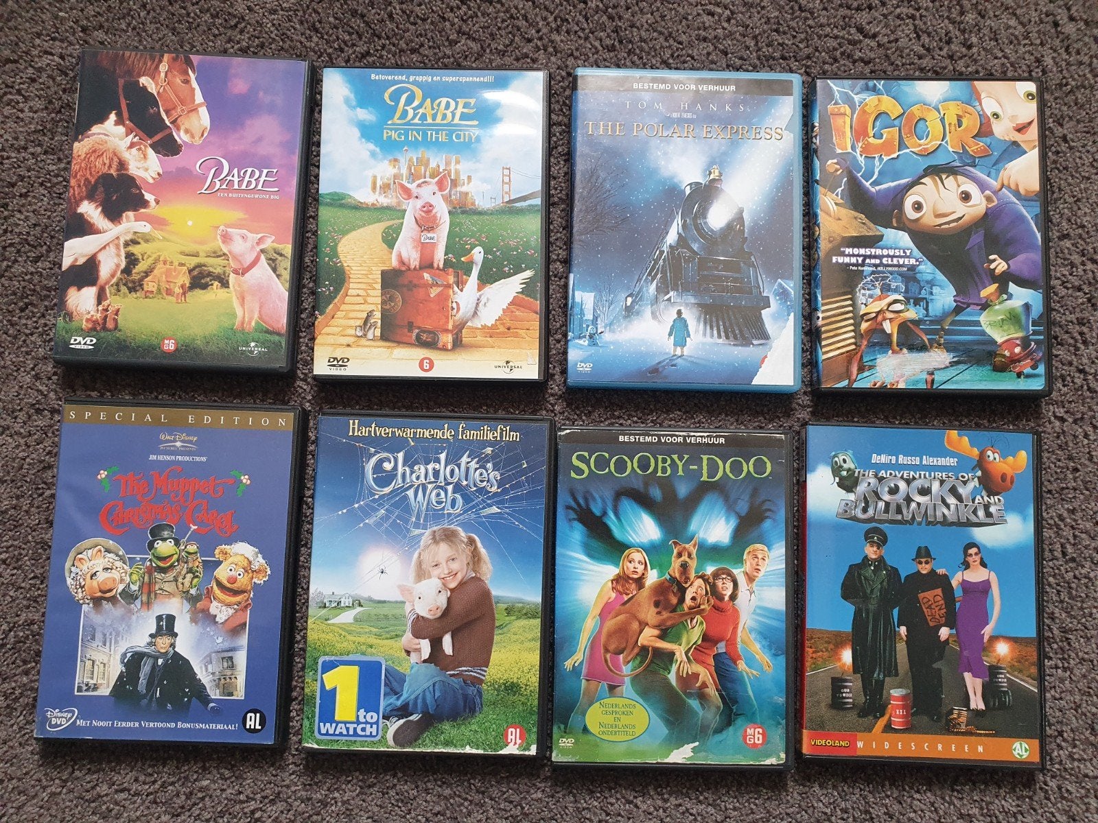 Verzameling 8 DVD's familiefilms voor Kerst en met dieren, Cd's en Dvd's, Ophalen of Verzenden, Gebruikt, Engels, Amerikaans
