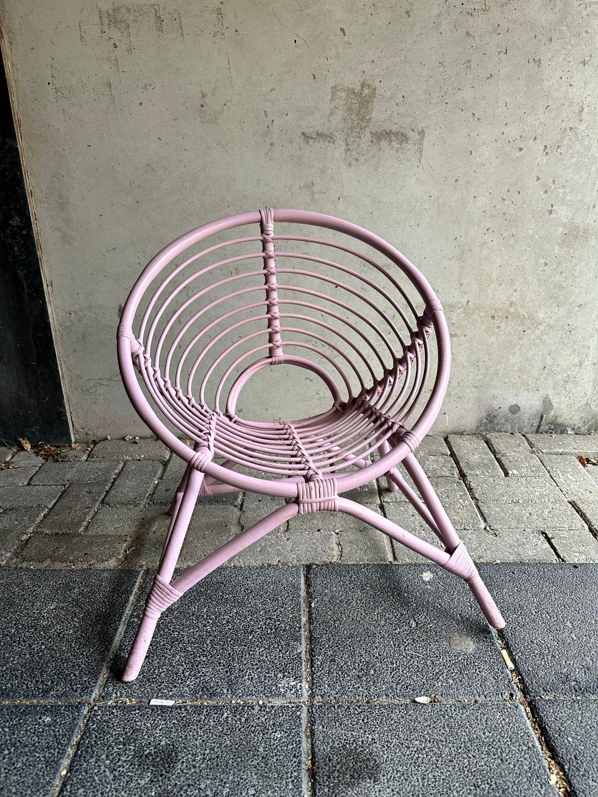 Sissy-Boy Homeland roze rotan kinderstoel / boho stoel, Ophalen, Gebruikt, Overige typen