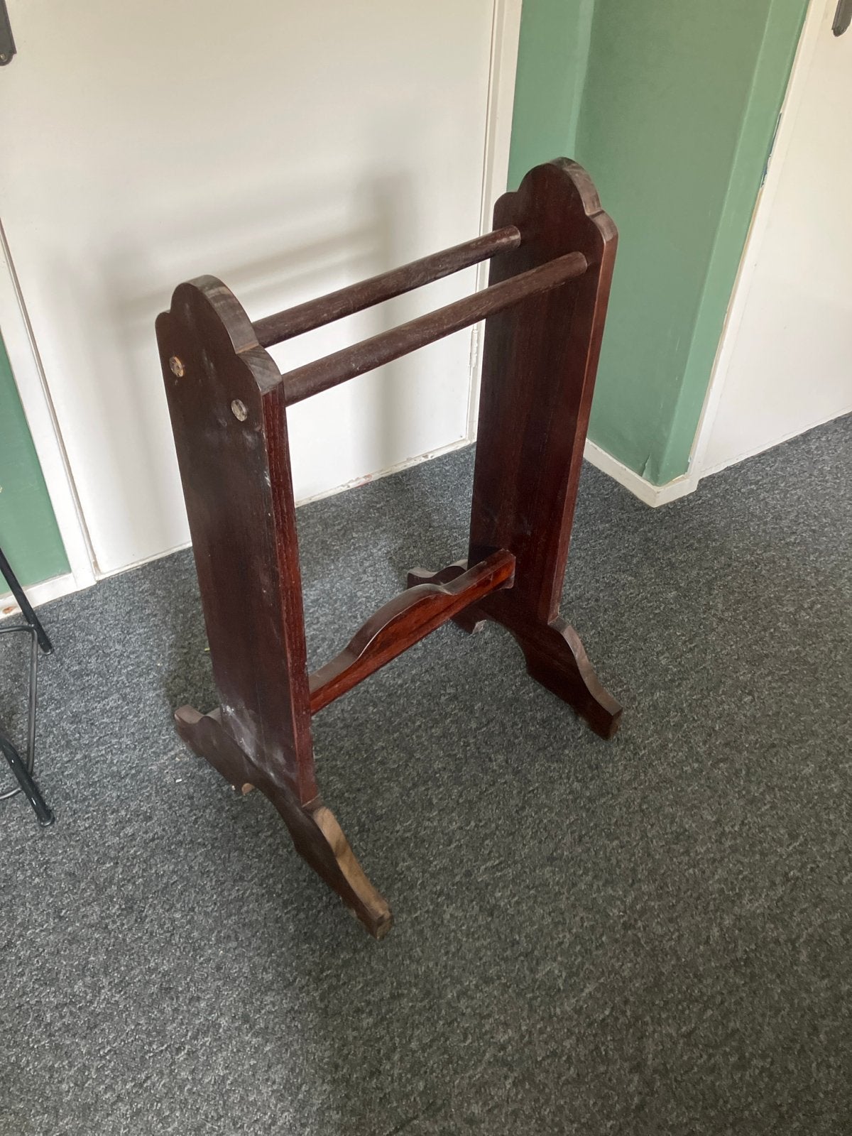 Zwaar houten handdoekenrek houten droogrek voor kleed  quilt, Ophalen, Hout, Gebruikt, Landelijk