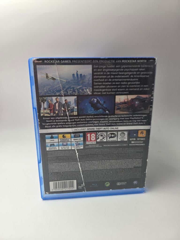 Grand Theft Auto V (GTA 5) PS4, Spelcomputers en Games, Games | Sony PlayStation 4, Avontuur en Actie, Online, Gebruikt, Vanaf 18 jaar