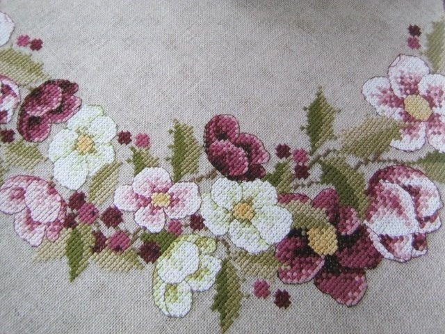 Borduurpatroon  Bloemen op kleed   nr 6456, Verzenden, Nieuw, Handborduren, Patroon