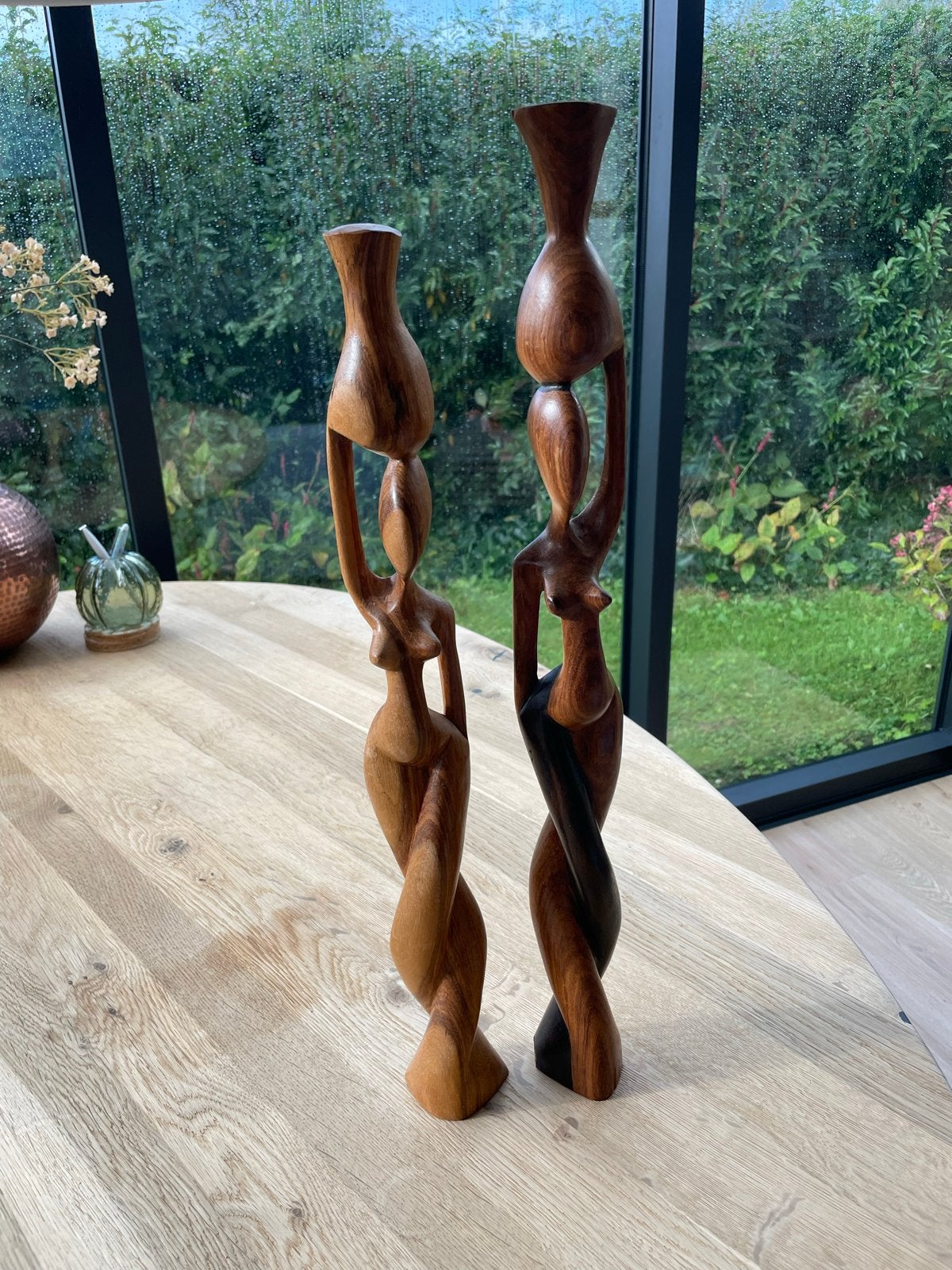 Houtsnijwerk beelden uit Gambia - Afrikaanse kunst, Ophalen, Houtsnijwerk, Handgemaakt, 20 - 50 cm