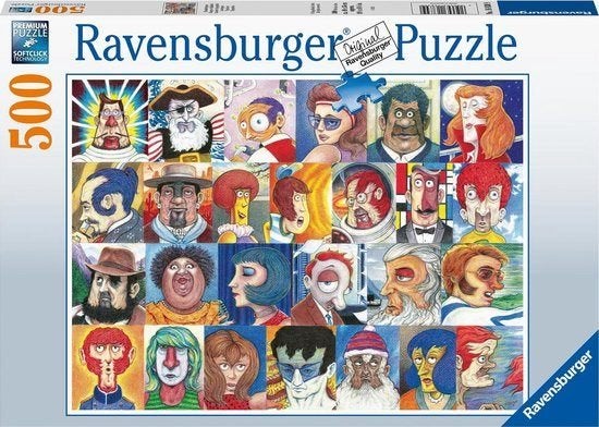 Ravensburger: Lettertypen 500 Stukjes, Verzenden, 500 t/m 1500 stukjes, Nieuw, Legpuzzel