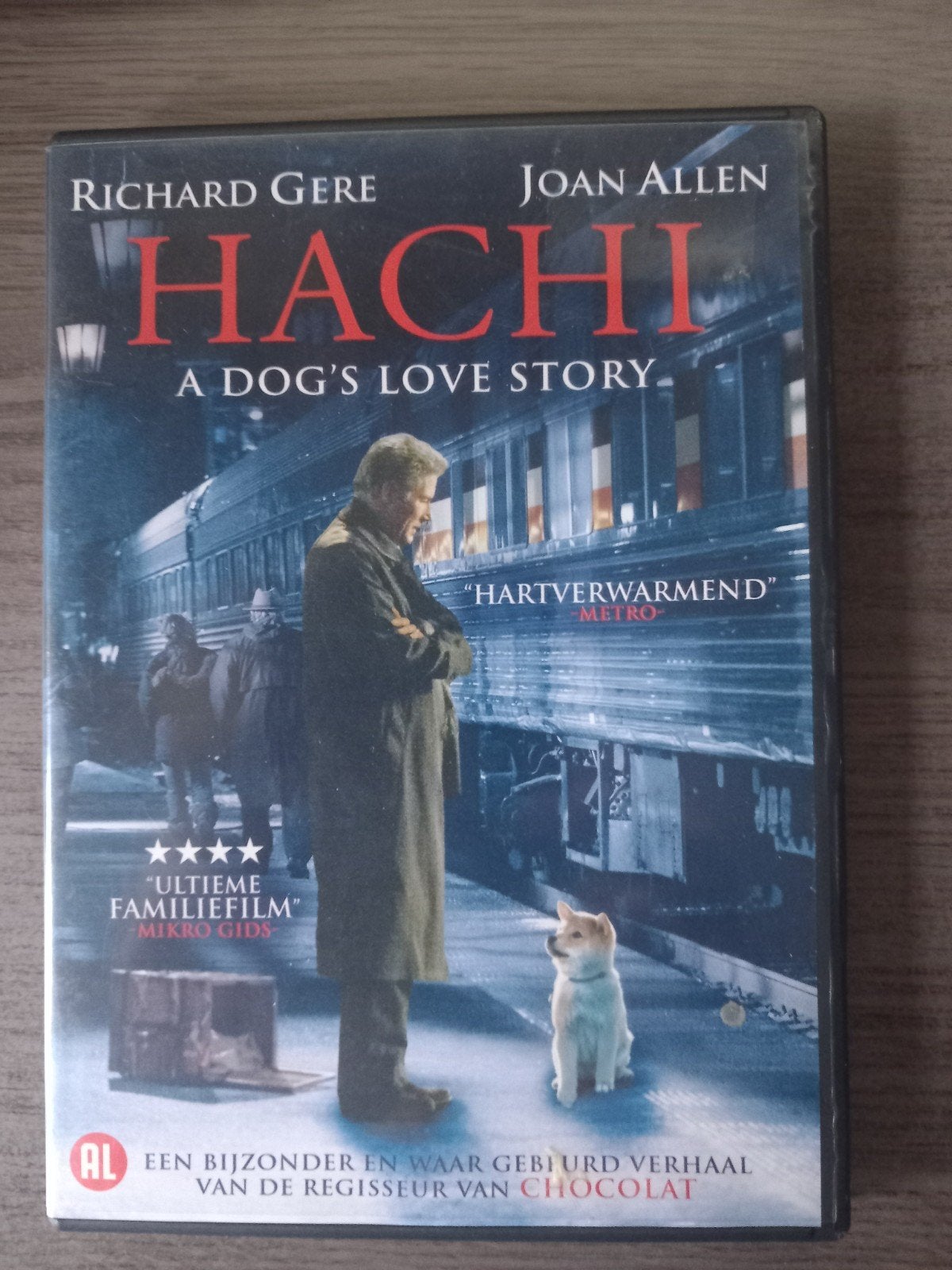 Hachi: A Dog's Love Story DVD - Richard Gere, Waargebeurd drama, Alle leeftijden, Ophalen of Verzenden, Gebruikt