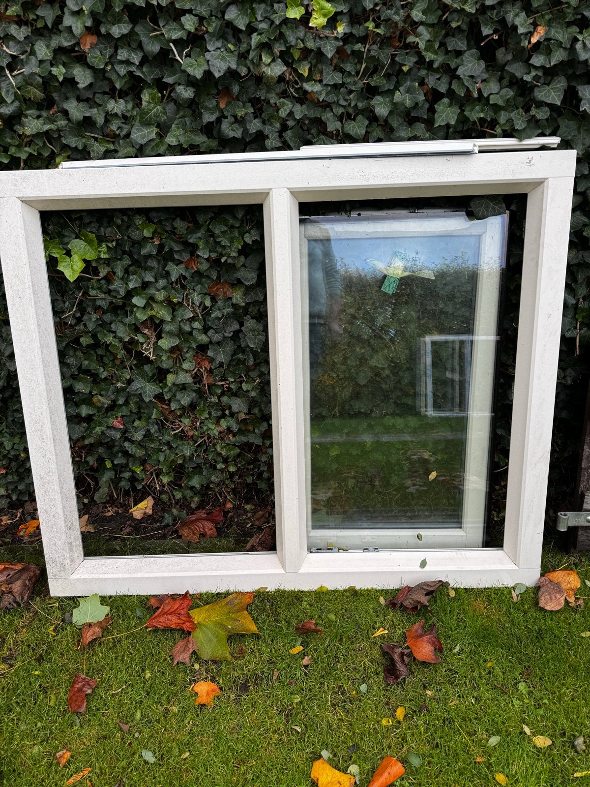 Kunststof kozijn Draai/kiep raam met vast glas (m2457403027) — Kozijnen ...