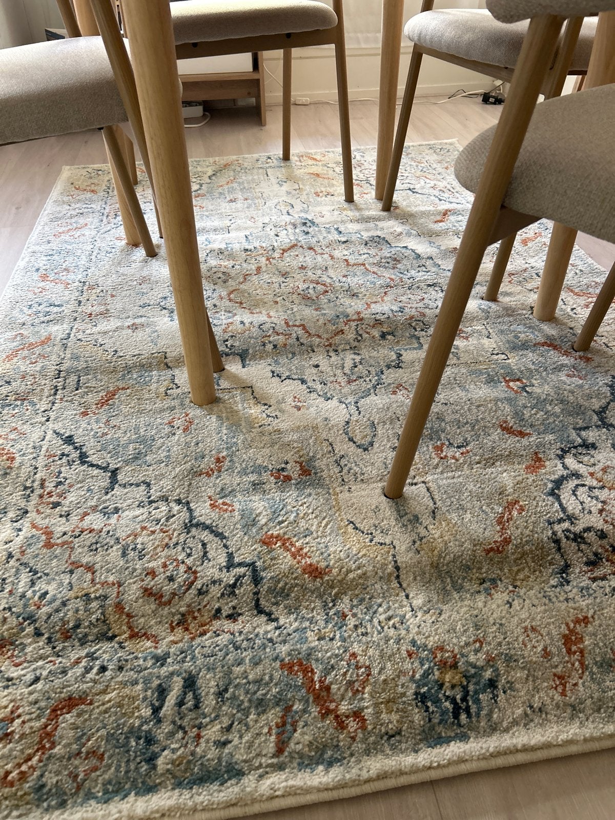 IKEA ONSEVIG kleed 133x195cm - Zo goed als nieuw, Ophalen, 100 tot 150 cm, Beige, Zo goed als nieuw