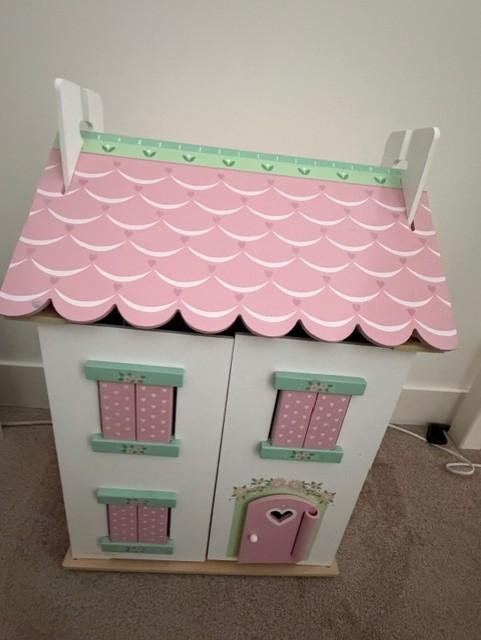 Houten poppenhuis, Ophalen, Gebruikt, Poppenhuis
