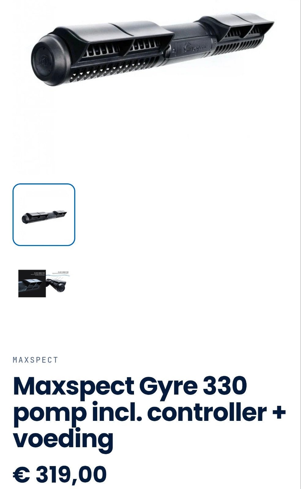 maxspect gyre controller pompen 330, Red Sea, Gevuld zeewateraquarium, Ophalen of Verzenden, Zo goed als nieuw