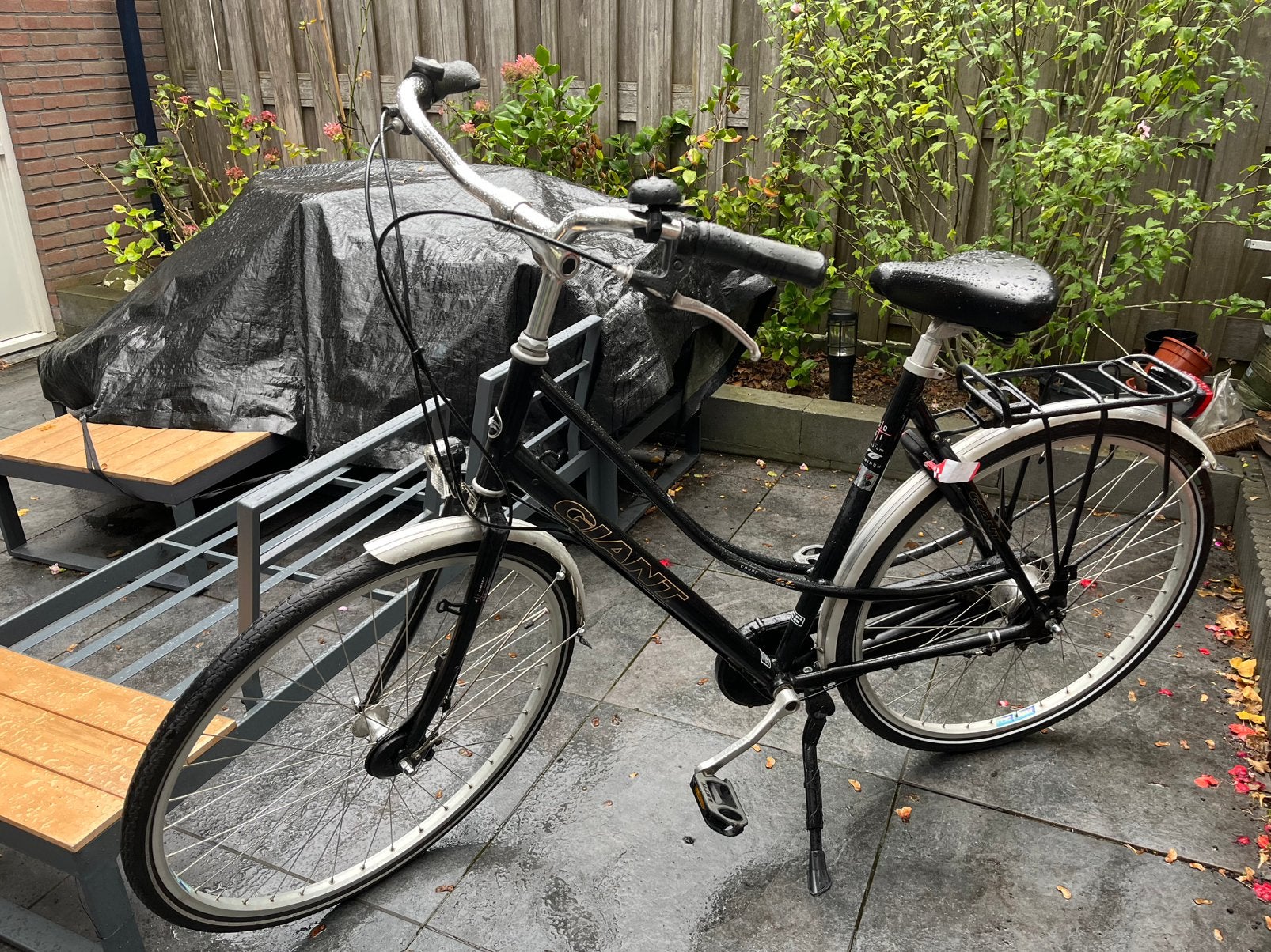 Giant damesfiets met 7 versnellingen, Fietsen en Brommers, 53 tot 56 cm, Versnellingen, Zo goed als nieuw, Giant