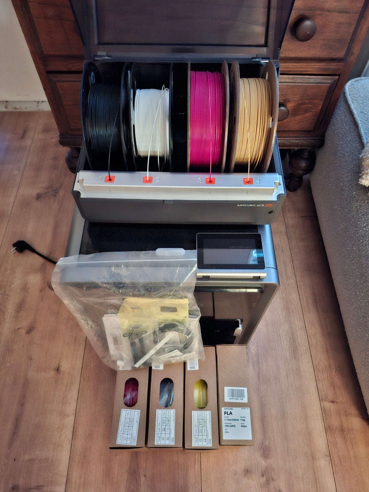 Anycubic Kobra S1 3D-printer ACE, Computers en Software, 3D Printers, Zo goed als nieuw, Filament, Ophalen