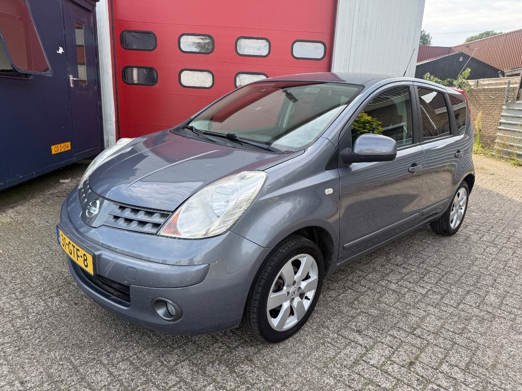 Nissan Note 1.6 16V 2008 Blauw, Auto's, Voorwielaandrijving, 40 €/maand, Zwart, 4 cilinders
