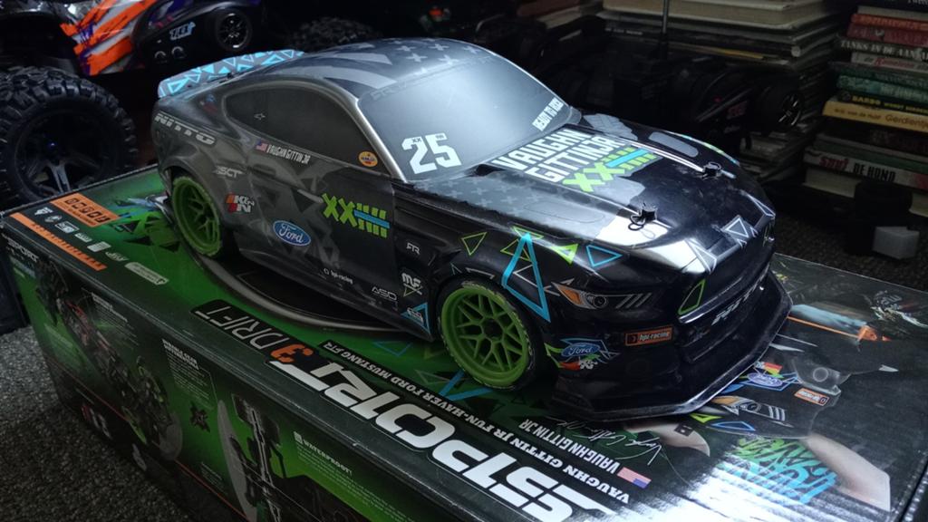 HPI RS4 Ford Mustang RTR, Hobby en Vrije tijd, Modelbouw | Radiografisch | Auto's, Elektro, Ophalen of Verzenden, Zo goed als nieuw