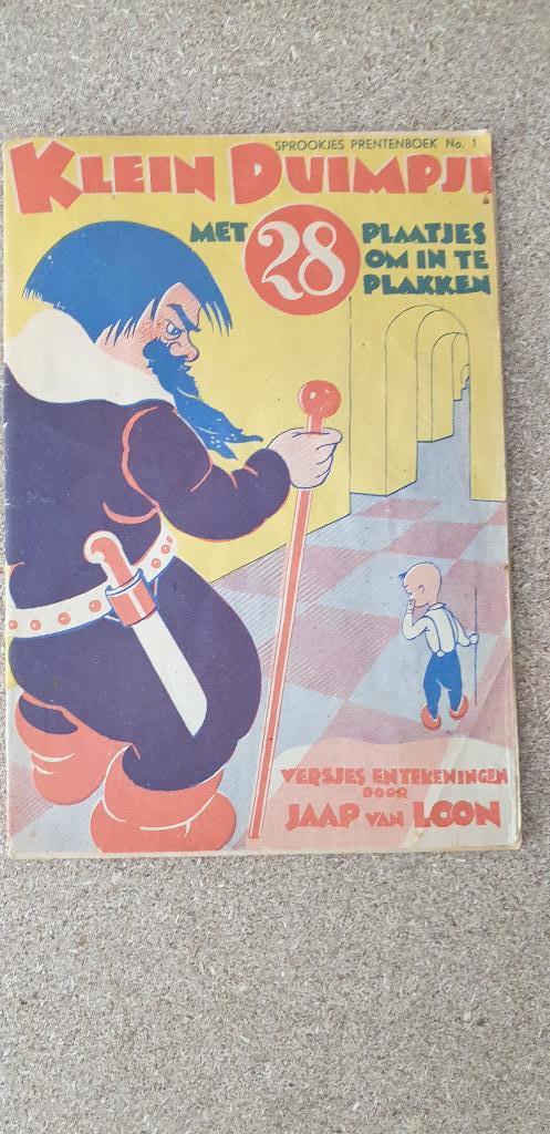 4793 klein duimpje plaatjesboekje +/- 1940, Boeken, Verzenden
