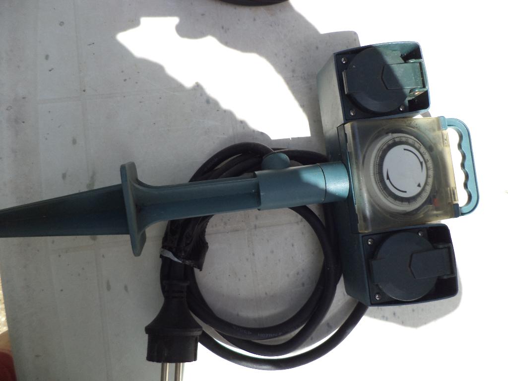 stopcontact voor buiten met timer, Ophalen, Gebruikt, Stopcontact
