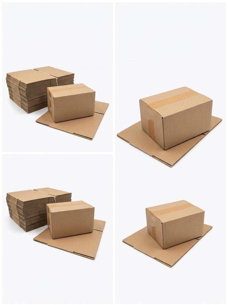 1050 st.  Blanco Kartonnen Dozen 24x18x12 cm PARTIJ VOORDEEL, Doe-het-zelf en Verbouw, Doos, Minder dan 35 cm, Ophalen of Verzenden