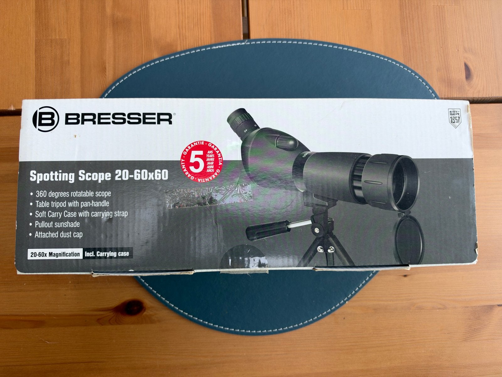 Bresser Spotting Scope 20-60x60 - Nieuw in doos!, Onderdelen of Toebehoren, Ophalen of Verzenden, Minder dan 80 mm, Nieuw