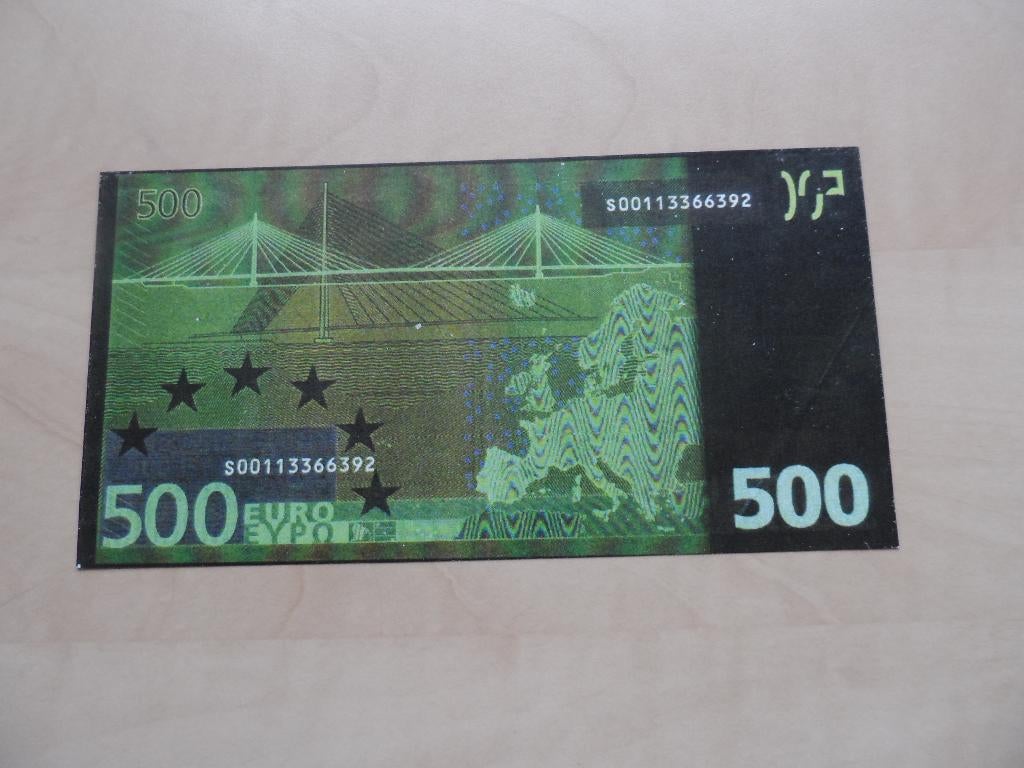 Biljet 500 euro, Ophalen of Verzenden, Overige landen, 500 euro