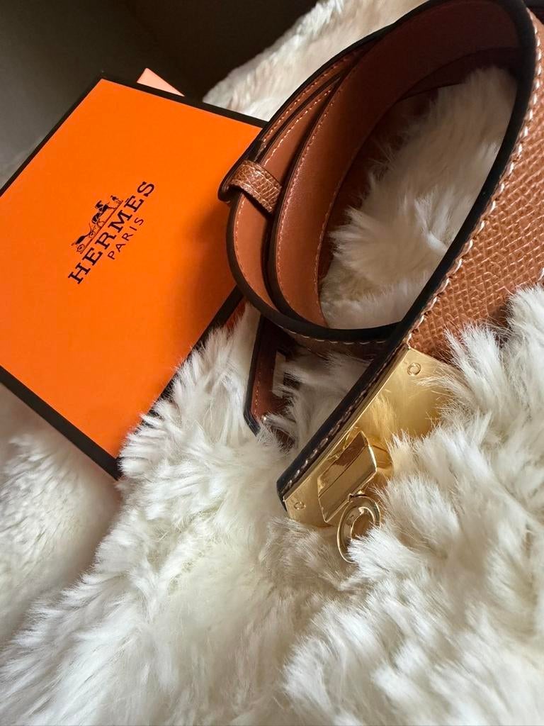 Hermès riem bruin – mooie staat, Verzenden, Zo goed als nieuw, Bruin, Echt leder