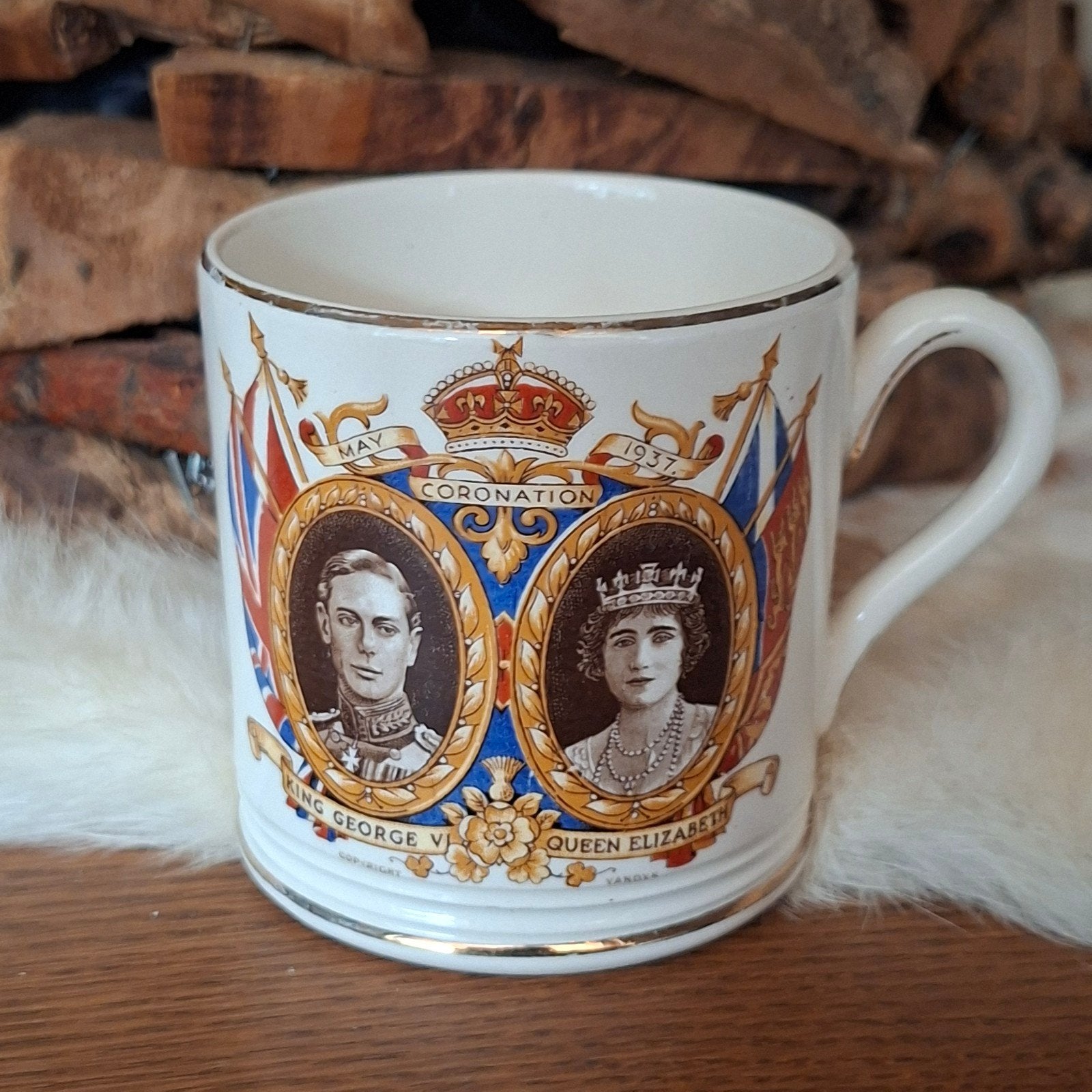 Coronation mok King GeorgeVI & Queen Elizabeth 1937, Ophalen of Verzenden, Servies