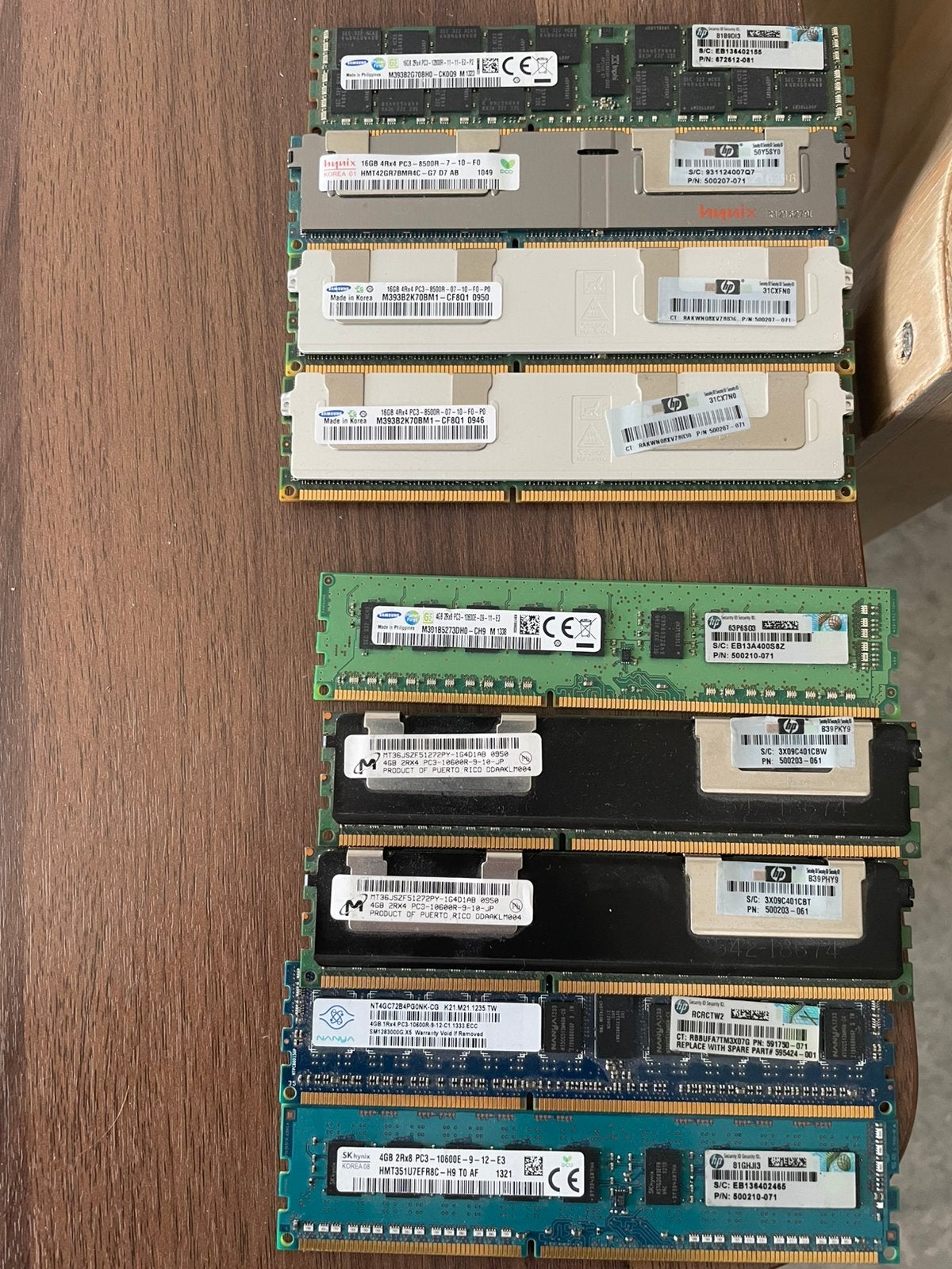 DDR3 server Ram en Laptop ram, Computers en Software, RAM geheugen, Gebruikt, Server, DDR3, Ophalen of Verzenden